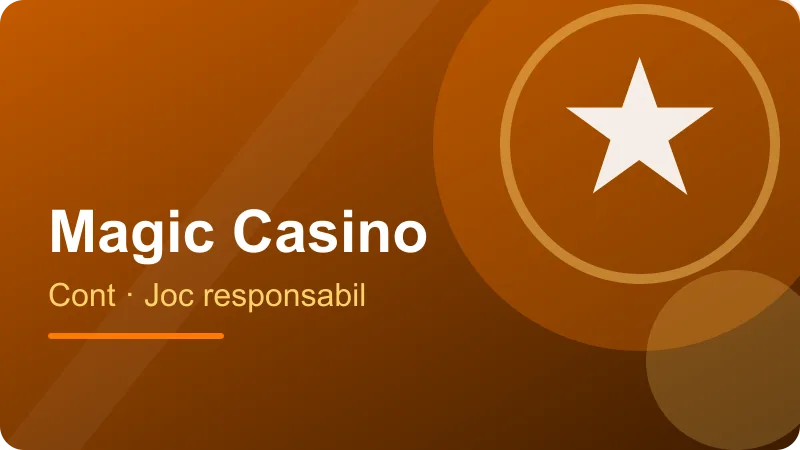 Joc responsabil la Magic Casino – ilustrație pentru secțiunea Magic Casino